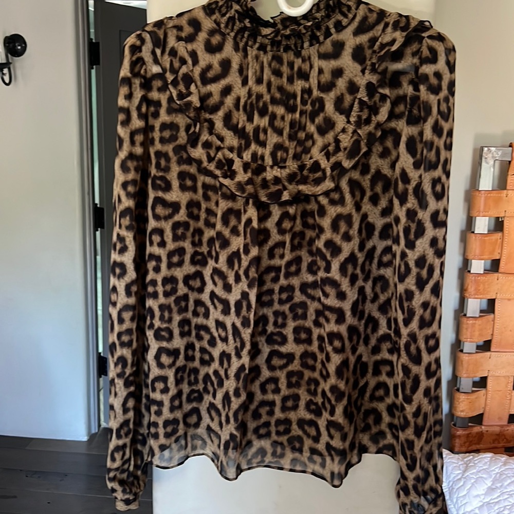 Not Junior, size 3 women’s. Leopard print blouse